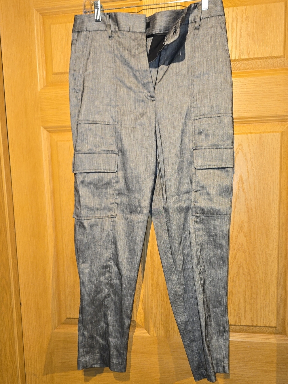 White House Black Market Gray Cargo Trousers